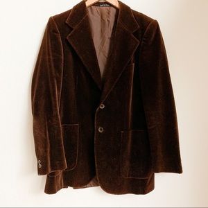 Men’s Vintage Brown Velvet YSL Blazer